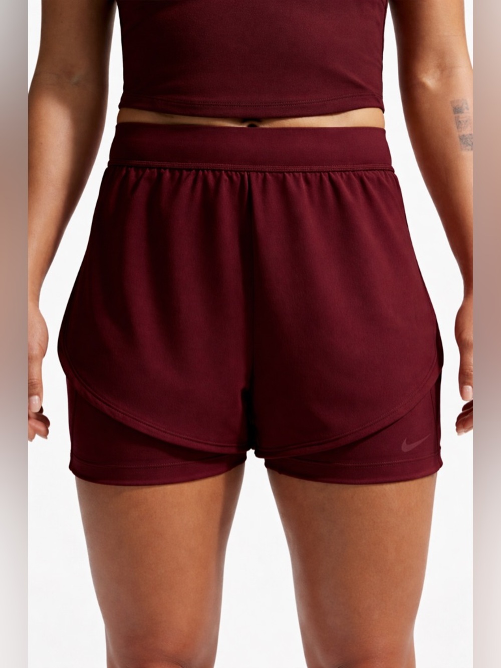 Nike Universa 5” Women's 2-in-1 Shorts Maroon HJ2261-652